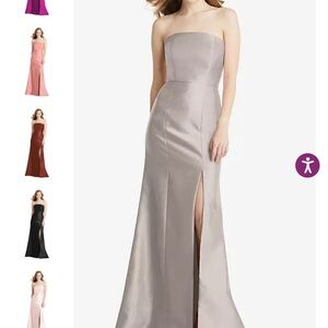 Dessy Dress Style BB133 in Taupe